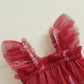 Toddler Valentines Day Tutu Dress Baby Girl Heart Layered Tulle Dress Little Girl Princess Dresses Valentines Outfit (Heart & Xo