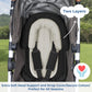 Coolbebe Upgraded Babybody Support & Strap Covers Set For Newborn Infant Toddler - Extra Soft Breathable Car Seat Insert Cushion