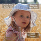 Jan & Jul Baby Sun-Hat For Toddler Girls 50+ Upf Protection (M: 6-24 Months, White Eyelet)