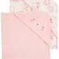 Carters Baby Hooded Towel (2-pk Pink/Ivory)