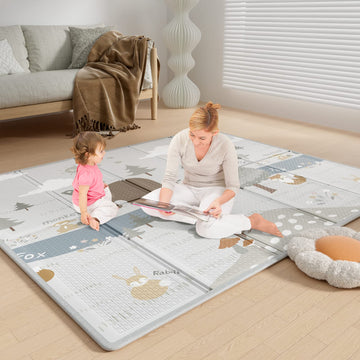 Fodoss Baby Play Mat, 59X71Inch Play Mat, 0.4 In Thick Foam Play Mat, Waterproof,Free From Bpa, Pvc, Phthalates, Playmat For Bab