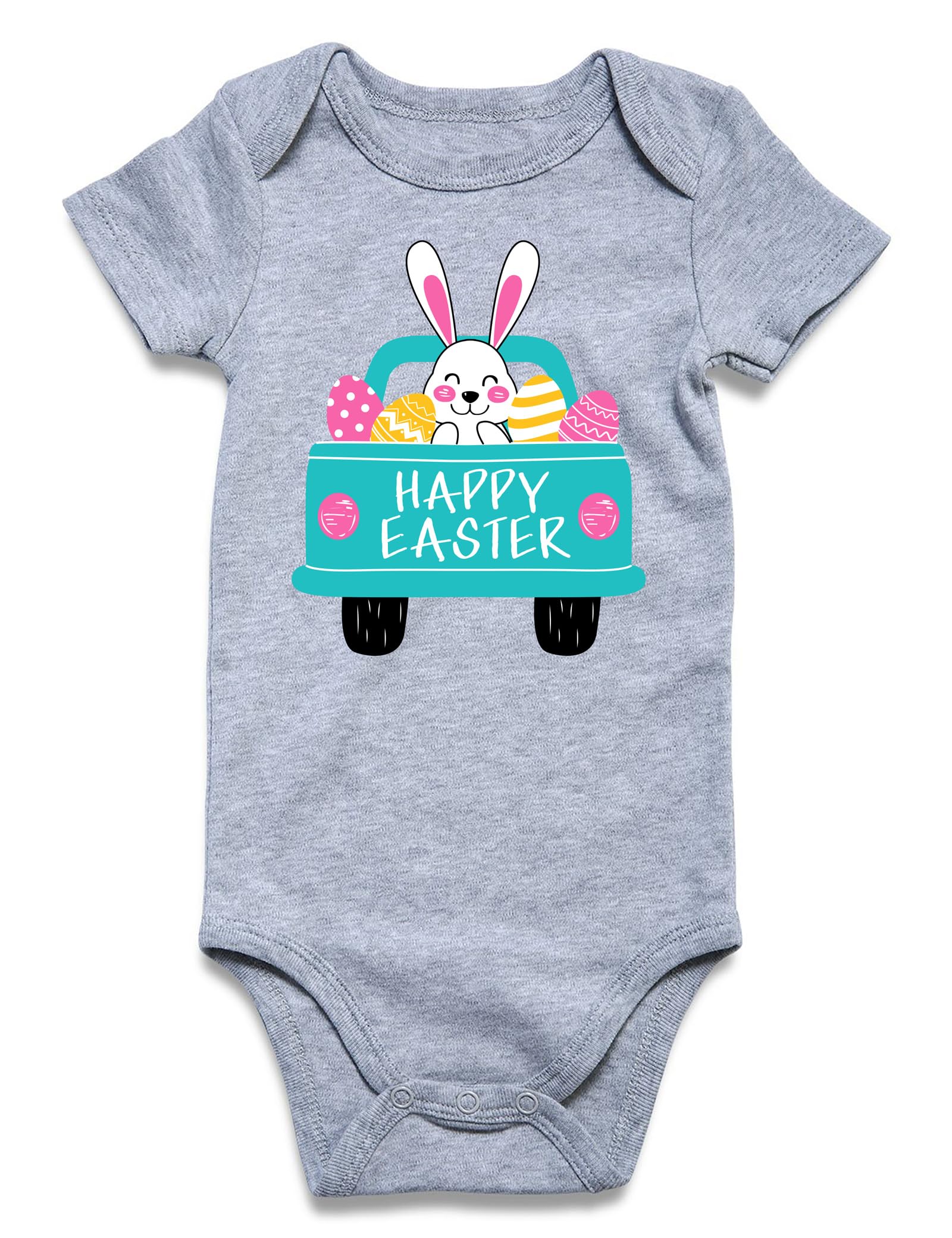 Funnycokid Baby Boy Happy Easter Outfit Bodysuit Infant Girls Boys Rab – Cutebab WBBAPB0DR4Z8GTT