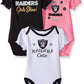 Nfl Oakland Raiders Baby-Girls 3-Pack Short Sleeve Bodysuits, Pink, 0-3 Months