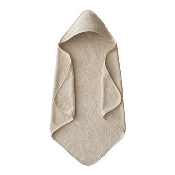 Mushie Baby Hooded Towel | Organic Cotton (Fog)