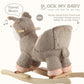 Rock My Baby Rocking Horse Deer with Chair, Plush Stuffed Animal Rocker, Baby Rocker with Sweet Music, Animal Ride on,Pink Deer,