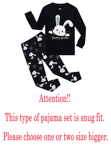 Family Feeling Baby Girls Boys Rabbit Pajamas Long Sleeve Cotton Easter Bunny Toddler Kid Pjs 12-18 Monthes