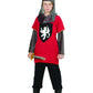 Rg Costumes Medieval Knight Costume, Black/Silver/Red, Small