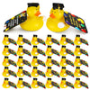 Gemscream 30 Pcs Graduation Rubber Ducks with Party Cards Mini Ducky Favors Graduation Cap and Certificate for Pool Bath Toys Gi