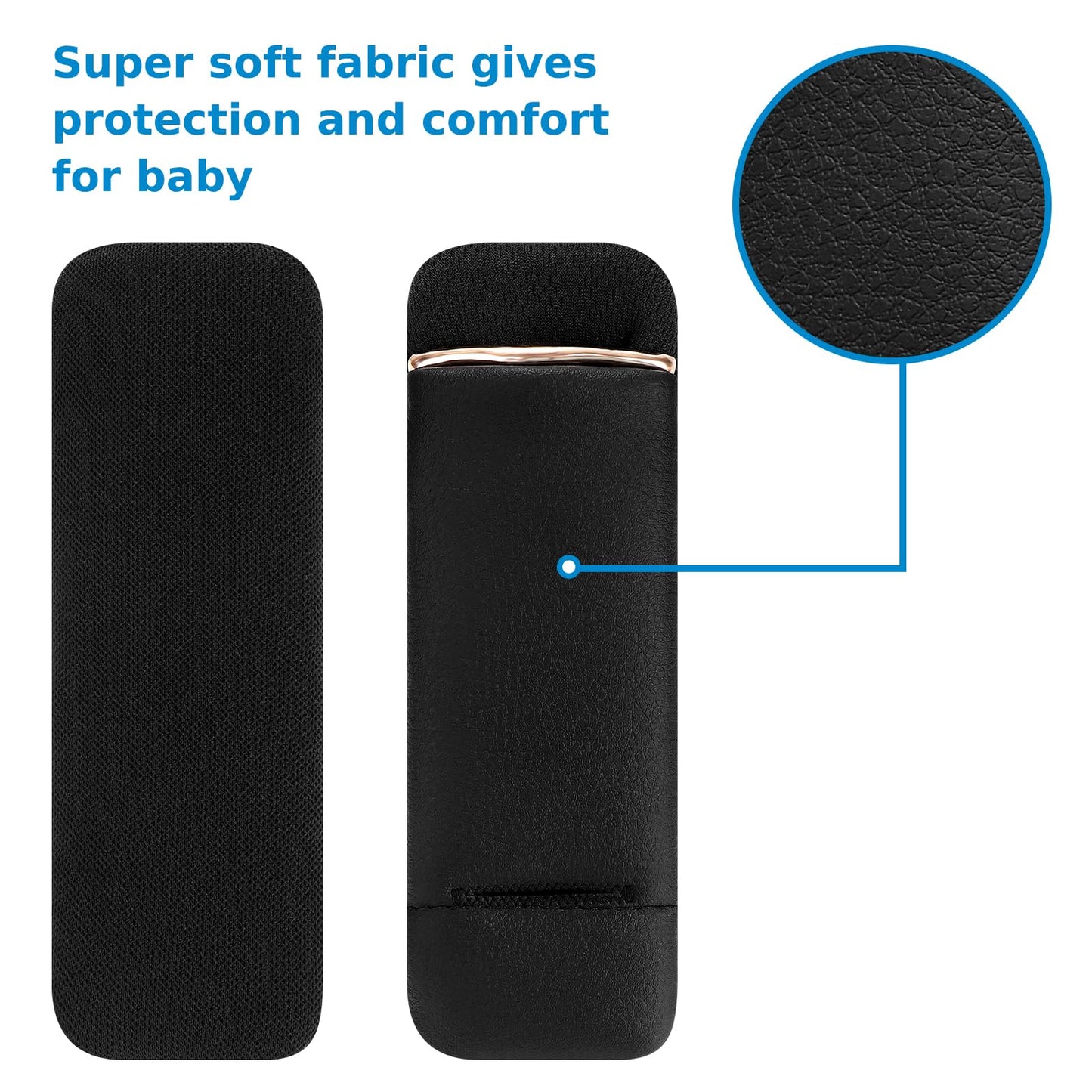 Accmor Car Seat Straps Shoulder Pads For Baby Kids, Soft Seat Belt Covers For Children, Car Seat Strap Covers For Girls Boys