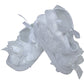 Girls Organza Trim Bootie Ideal For Christening Baptism Blessing Or Any Special Occasion - Size 0