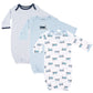 Luvable Friends Unisex Baby Cotton Gowns, Train, Preemie-Newborn