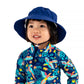 Jan & Jul Beach Toddler Bucket Hat With Sun Protection 100% Cotton (M: 6-24 Months, Navy)