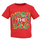Unique Baby Boys Wreck The Halls Christmas T Shirt (4T) Red