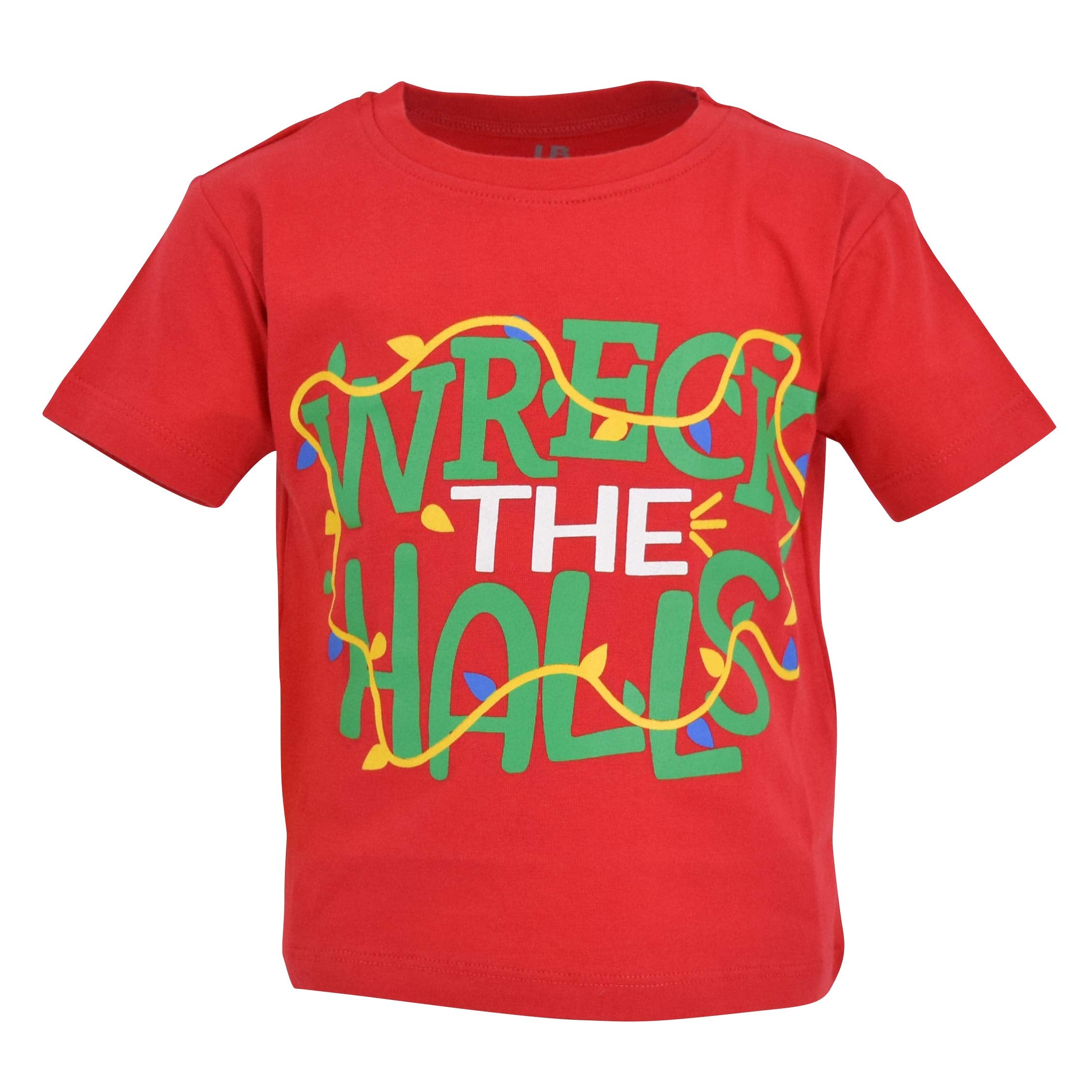 Unique Baby Boys Wreck The Halls Christmas T Shirt (2T) Red – WBBAPB07H11YFYC