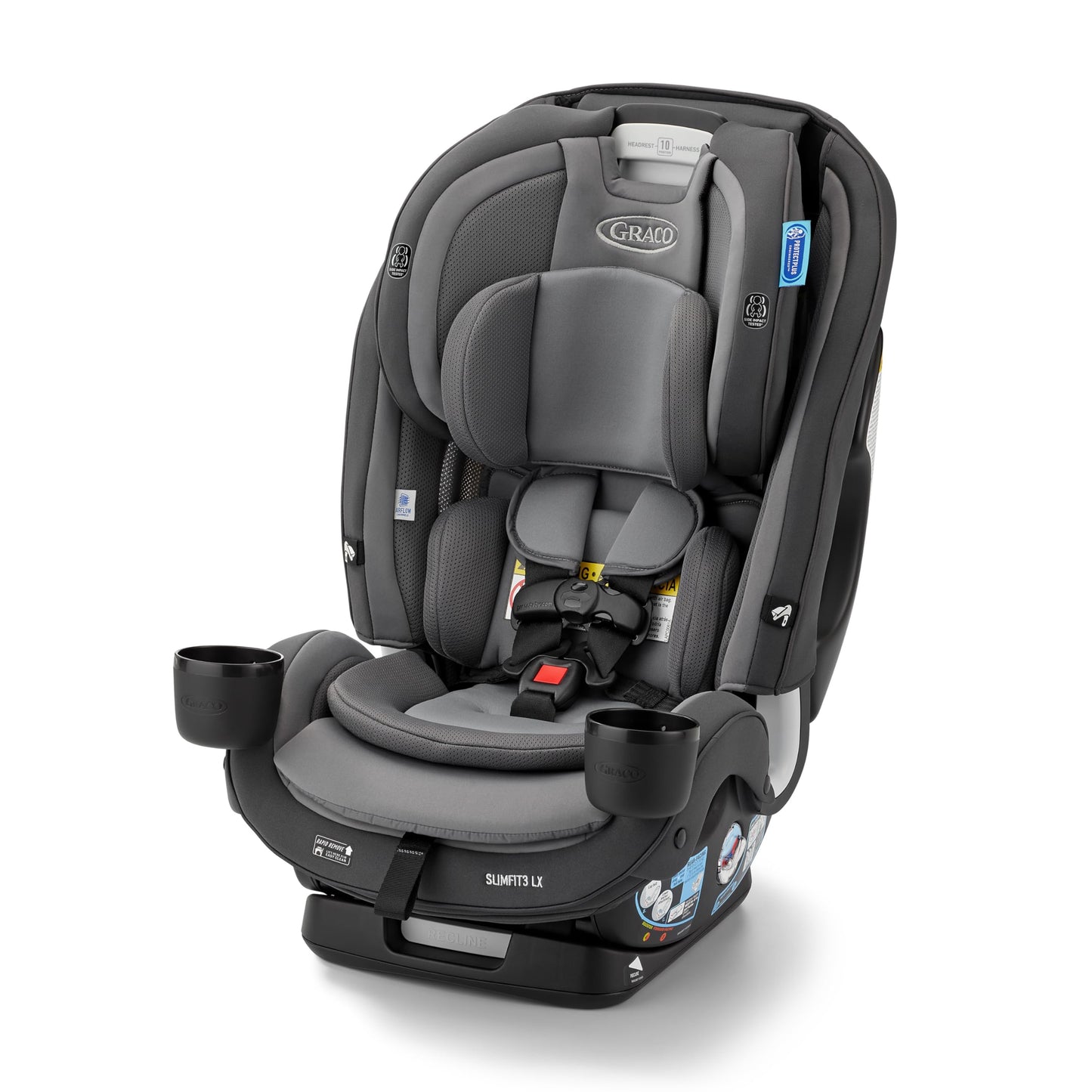 Graco Slimfit3 Lx 3-In-1 Slim Car Seat, Rear Facing, Forward Facing To Highback Booster Car Seat, Kunningham