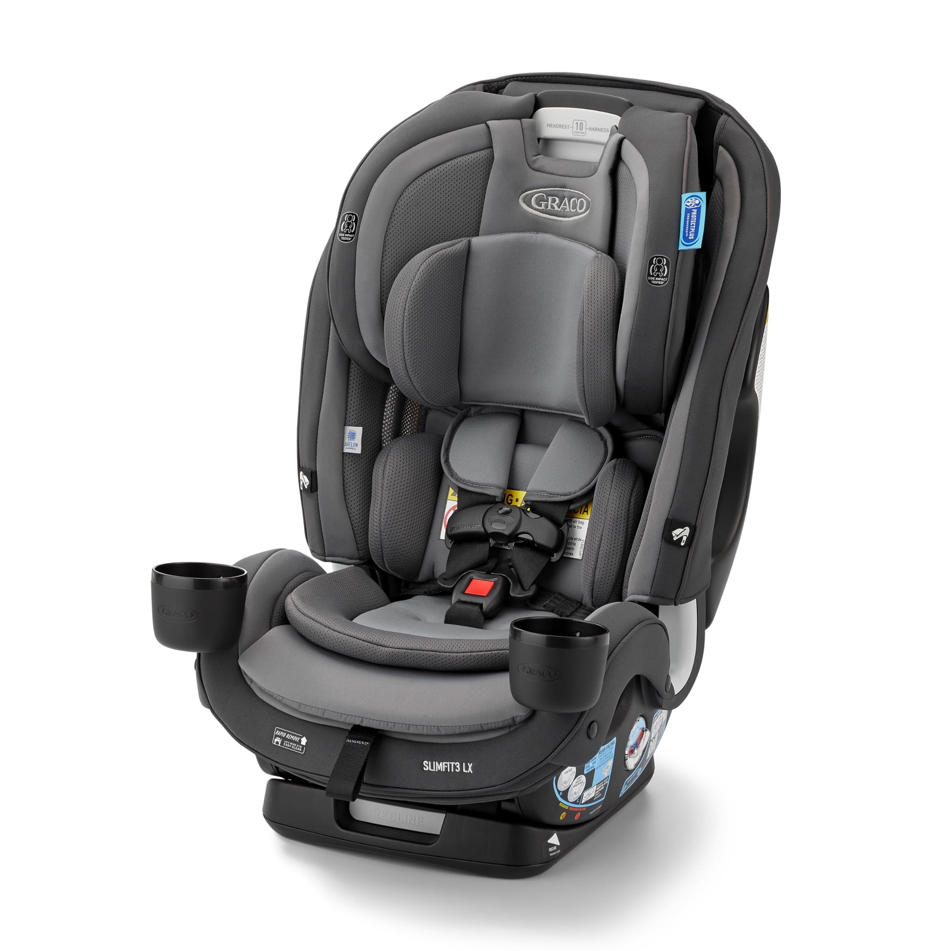 Graco Slimfit3 Lx 3-In-1 Slim Car Seat, Rear Facing, Forward Facing To Highback Booster Car Seat, Kunningham