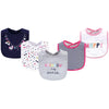 Little Treasure Unisex Baby Cotton Bibs, Happy Rainbow, One Size