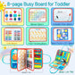 Busy Board for 1 2 3 4 Year Old Toddler Montessori Busy Book Sensory Learning Toys for Boys Girls Birthday Idea Gift (Green)
