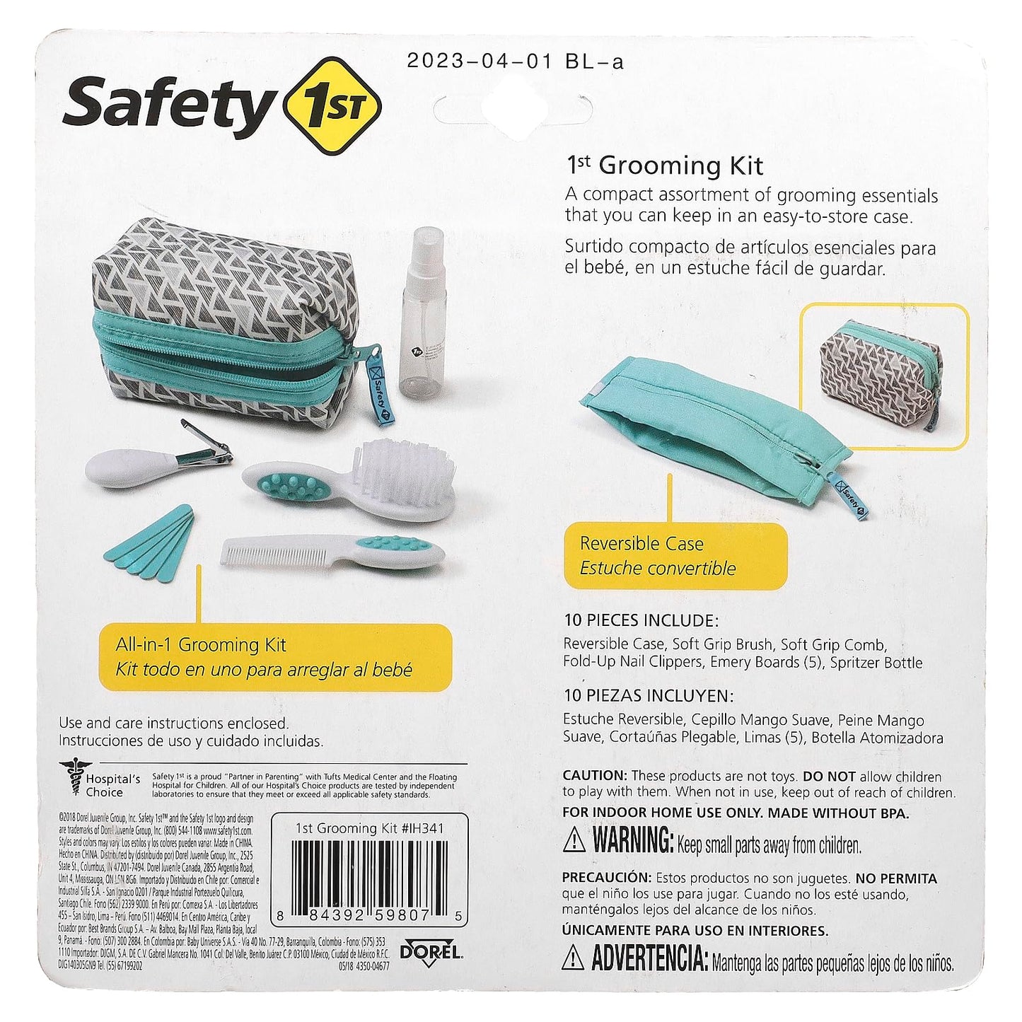 Safety 1St 1St Grooming Kit, Arctic Blue