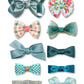 Baby Girls' Hair Bow Clips, Fully Ribbon Lined Barrettes, Hair Accessories For Infant, Toddlers, Little Girls and Kids