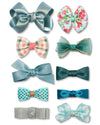 Baby Girls' Hair Bow Clips, Fully Ribbon Lined Barrettes, Hair Accessories For Infant, Toddlers, Little Girls and Kids