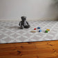 Cushmat Stylish Reversible Foam Play Mat (Large, Luxe Dark - Gray Star) - Soft, Waterproof, Durable Play Mat For Infants, Babies