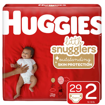 Huggies Little Snugglers Baby Diapers, Size 2, 29 Ct