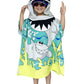 Athaelay Wearable Towel For Kids Toddlers Bath Pool Beach Swim Poncho Cover-Ups Swimwear For Little Boys Girls, Shark Theme With
