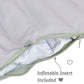 Dadouman Inflatable Supporting Cushion For Ikea High Chair, Baby High Chair Cover With Inflatable Cushion Insert (Gray Bunny)