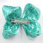 15Pcs Bling 6 Inch Hair Bows Large Big Sparkly Glitter Sequin Bows Alligator Hair Clips For Baby Girls Toddlers Kids Children Te