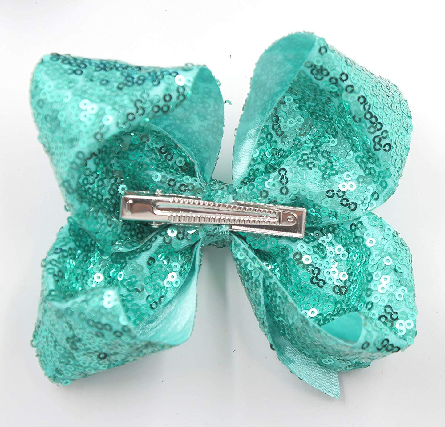 15Pcs Bling 6 Inch Hair Bows Large Big Sparkly Glitter Sequin Bows Alligator Hair Clips For Baby Girls Toddlers Kids Children Te