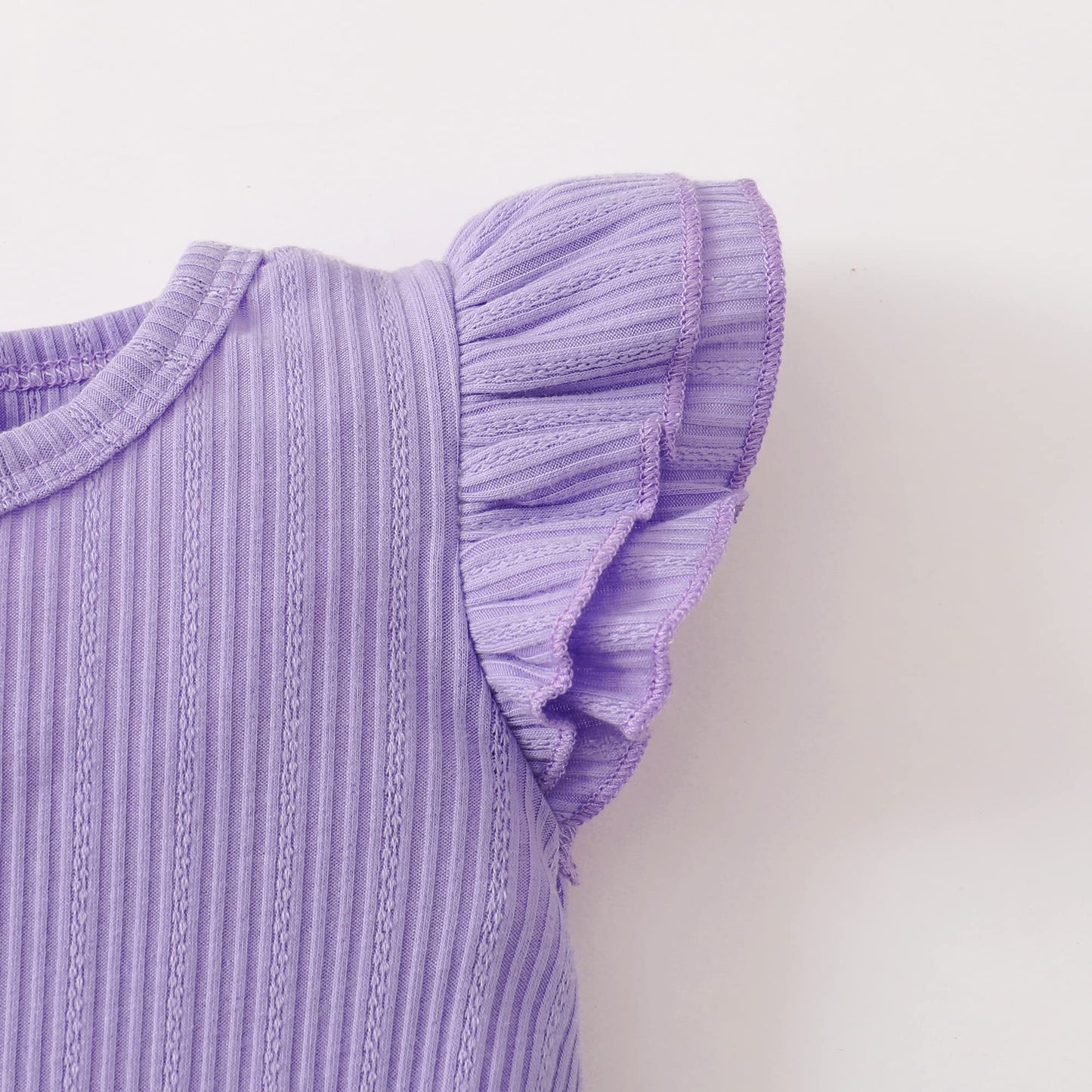 Sunny Piggy Infant Girl Clothes Ruffle Sleeveless Romper 3 Month Baby Girls' Clothing Floral Cotton Short Sets Summer 6 Month Gi