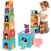Play Brainy Farm Animal Sorting and Stacking Toys for Toddlers Ages 1-3 - 6 Sets of Animal Stacking Blocks Toddler Toys for Girl