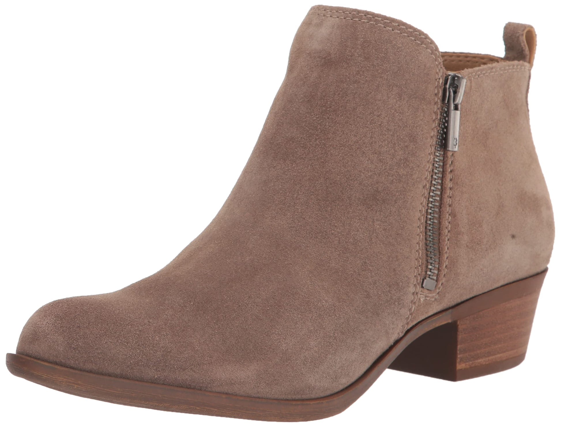 Lucky Brand Womens Basel Ankle Boot, Dark Mushroomnatural Oiled Suede, 6