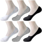 Pinkit MenS & WomenS Cotton No Show Socks With Anti Slip Silicone Grip  Pack Of 6 (2 Black, 2 White And 2 Grey)  Invisible S