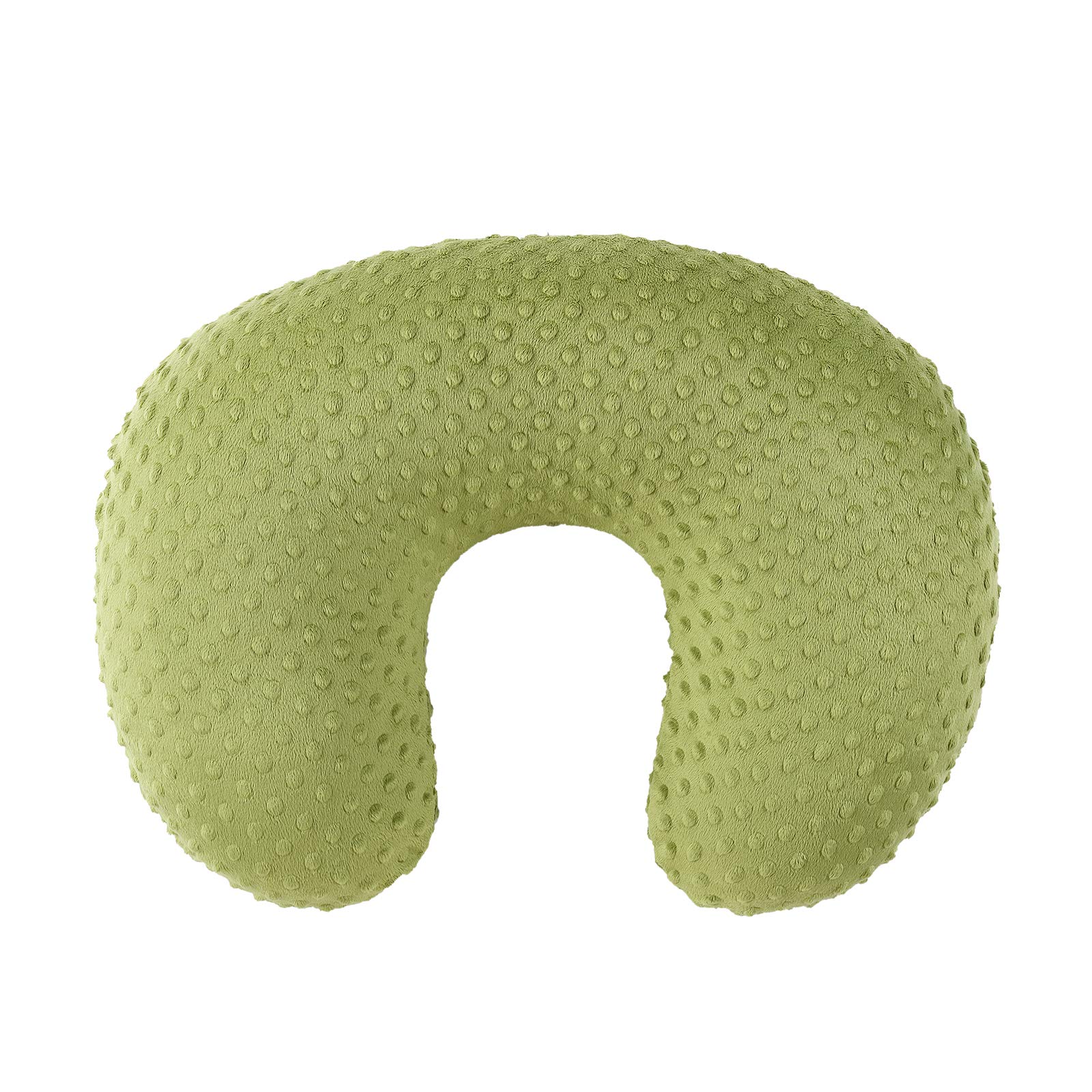 Queness Nursing Pillow Cover Breastfeeding Pillow Cases Minky Dot Slipcover (Sage)