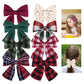 Obeoby Hair Bows with Hair Clips for Girls Toddlers, 8 Pcs Handmade 5  Floral Hair Accessories Red Bow for Kids 2-12 years Stock