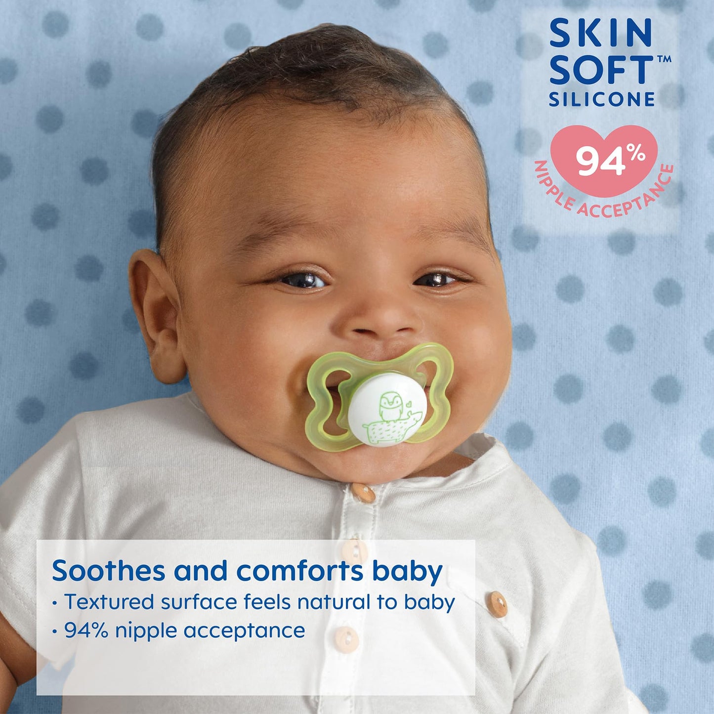 Mam Mini Air Pacifiers (2 Pack), Mam Sensitive Skin Pacifier 0-6 Months, Best Pacifier For Breastfed Babies, Unisex Pacifiers, 2