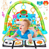 UMIKU Baby Play Mat Baby Tummy Time Mat Musical Activity Center for Infant with High-Contrast Piano Music & Light Newborn Babies