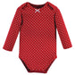 Hudson Baby Unisex Cotton Long-Sleeve Bodysuits And Toddler T-Shirt Set, Poinsettia, 0-3 Months Us