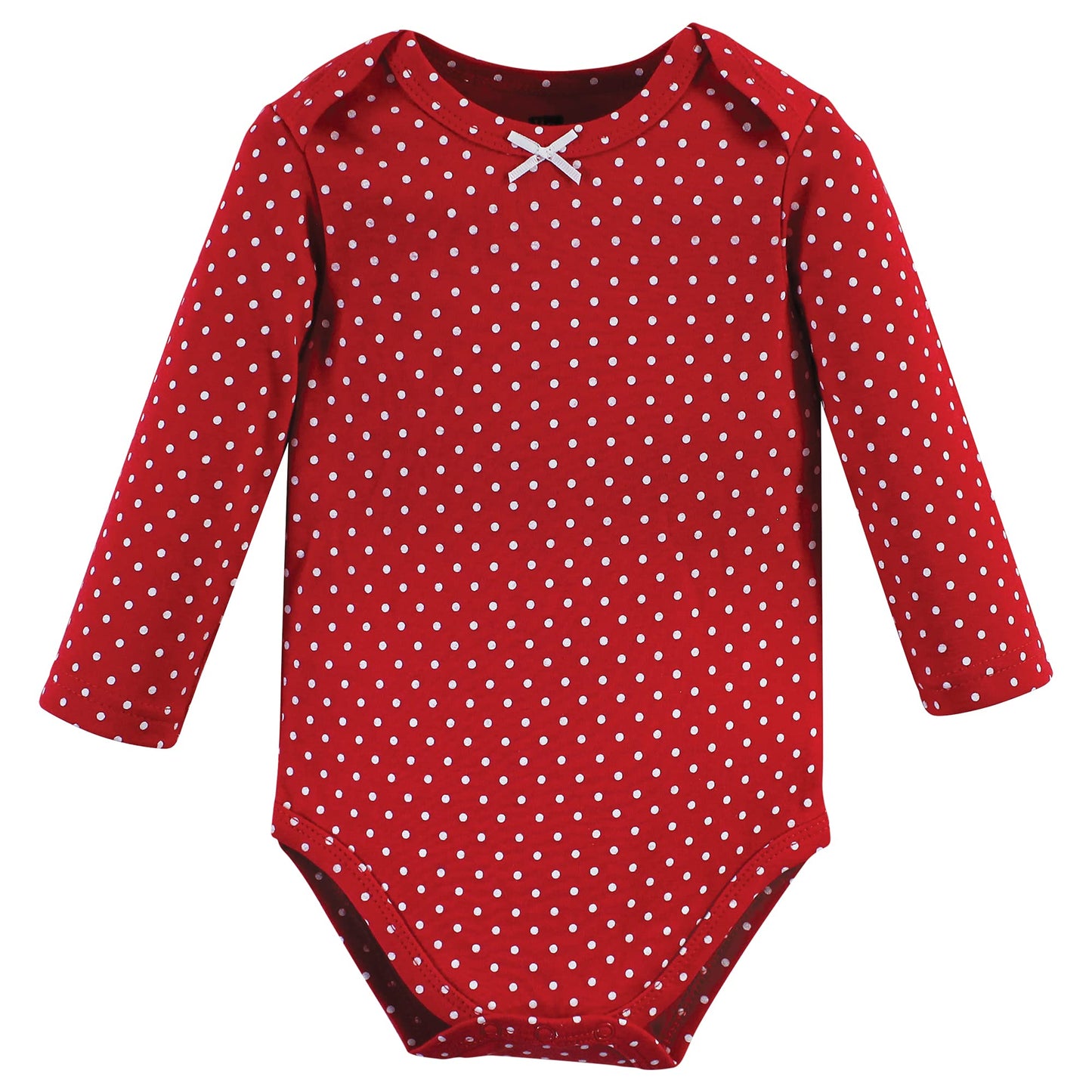 Hudson Baby Unisex Cotton Long-Sleeve Bodysuits And Toddler T-Shirt Set, Poinsettia, 0-3 Months Us