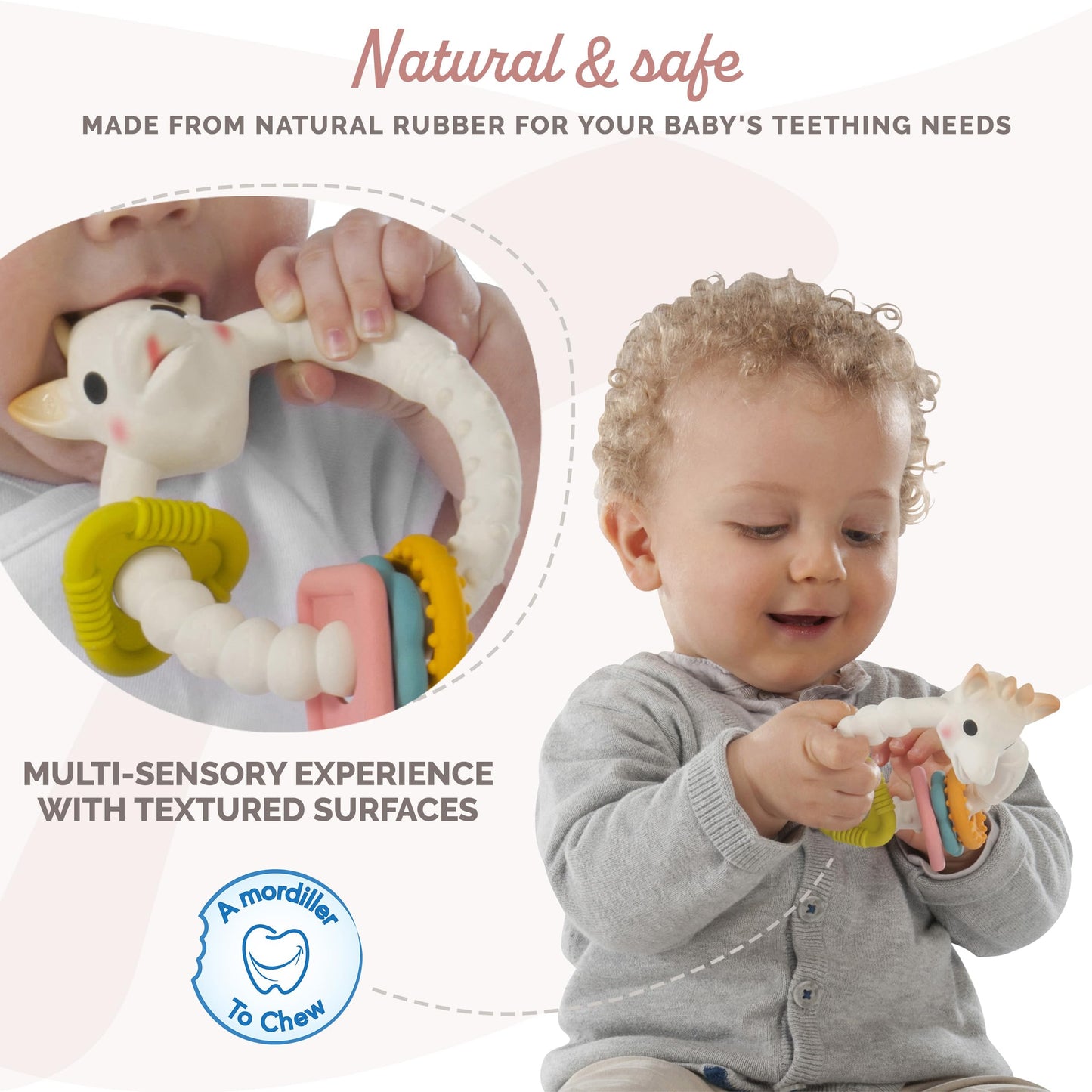 Sophie la girafe | Colorings Teether | Light & Easy to Grasp | Awaken All 5 Senses