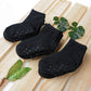 Tenpluszero 12 Pairs Non Slip Toddler Socks Crew Socks With Grips For Baby Boys Girls (Black, 1T/2T)