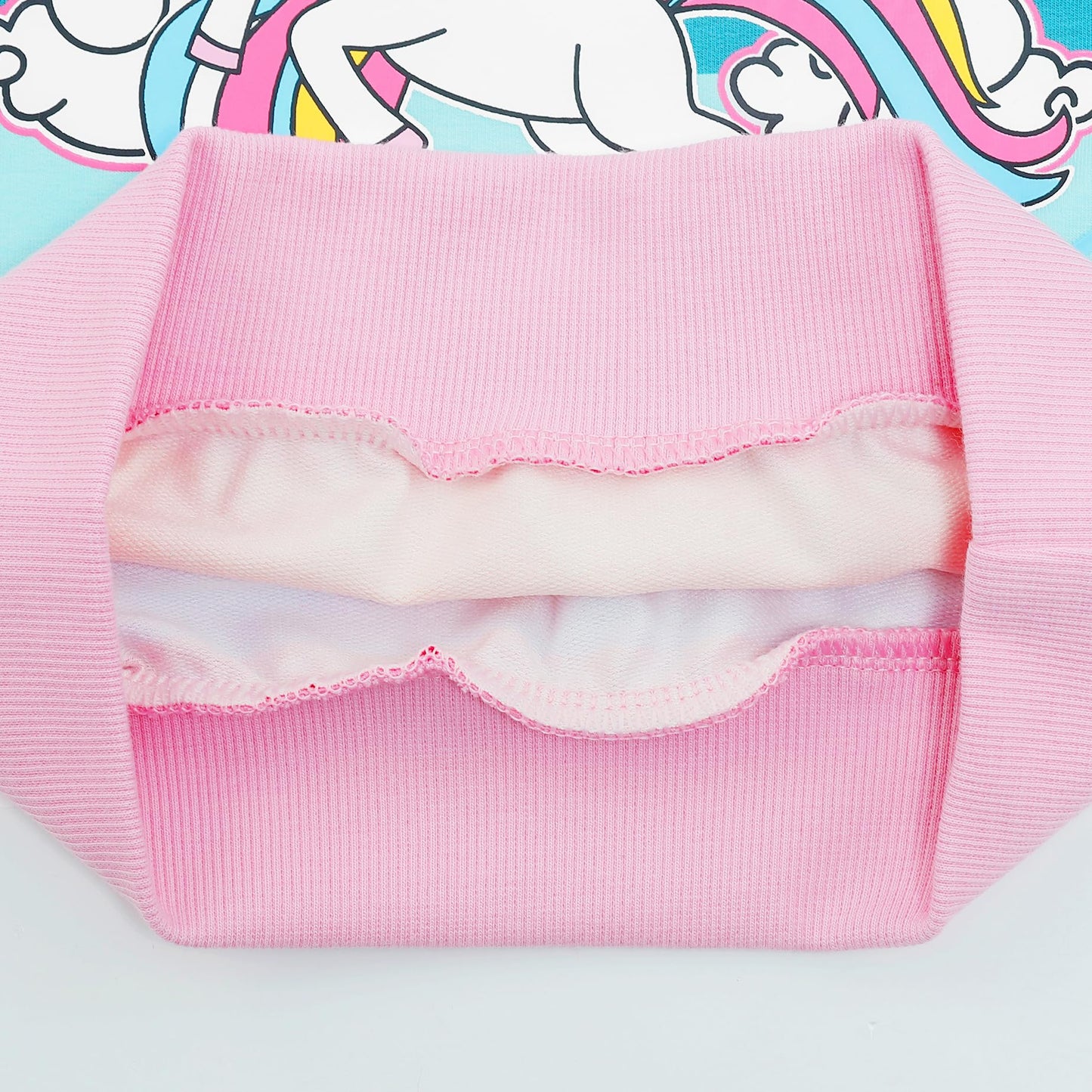 Akyzic Toddler Girls Sweatshirt Unicorn Pullover Winter Crewneck Long Sleeve Shirts Cute Striped Tops Kids Rainbow Unicorn Sweat