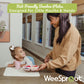 Weesprout Divided Bamboo Plates For Kids, Kids Plates Made With Food Grade Natural Bamboo, Divided Design For Picky Eaters, Kid-