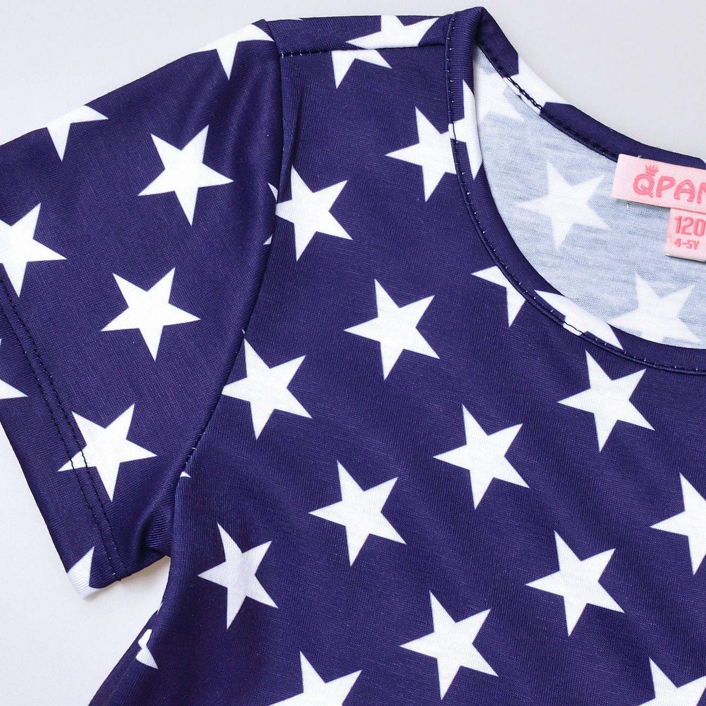 QPANCY 3t 4t Toddler Girls USA Flag Dresses 4th July USA Independence Day Costume