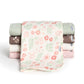 Gerber Baby Unisex Muslin Burp Cloths 5-Pack, Multi Pink Floral, Large Size 20 x 10