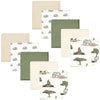 Hudson Baby Unisex Baby Flannel Washcloths, Going On Safari 10Pk, One Size
