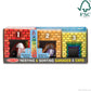 Melissa & Doug Nesting and Sorting Garages and Cars with 7 Graduated Garages and 7 Stackable Wooden Cars - FSC Certified