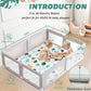 Pluushuu Baby Play Mats For Floor, 50X50 Playpen Mat For Babies, Extra Thicker & Soft Floor Crawling Mat, Foldable Non-Slip Play